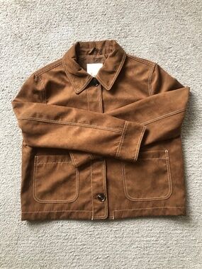 H&M- Faux Suede Jacket.NWT.